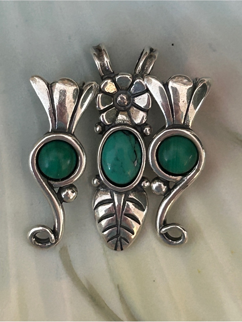 Carolyn Pollack signed set of 3 sterling silver charms